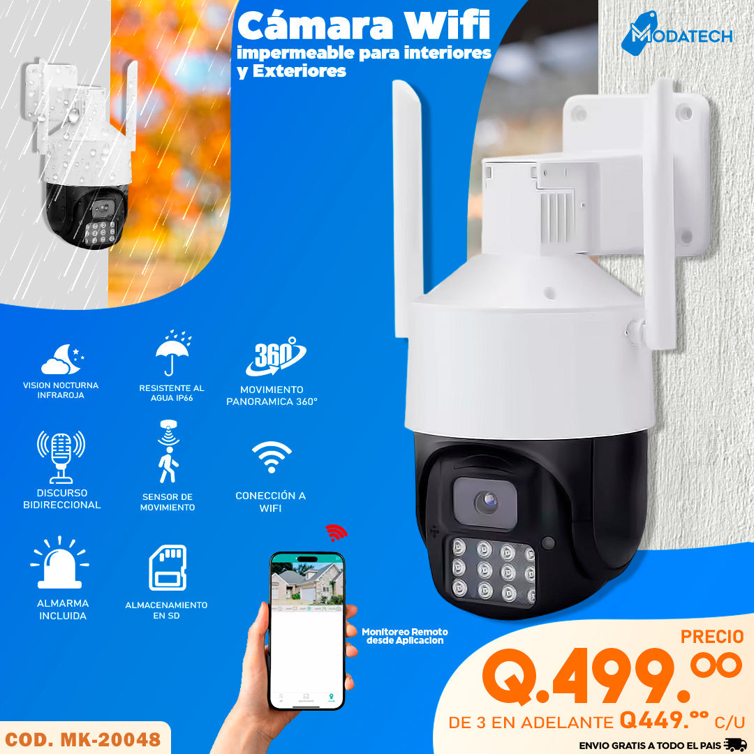 camara de vigilancia wifi para exteriores