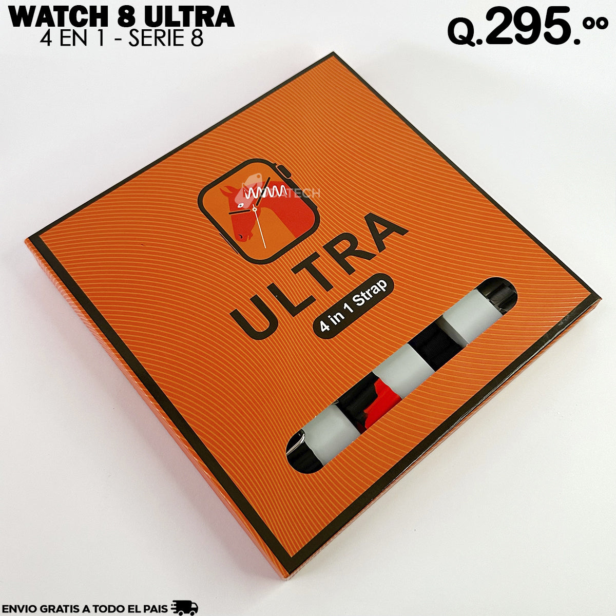 Smartwatch Watch 8 Ultra 4 en 1