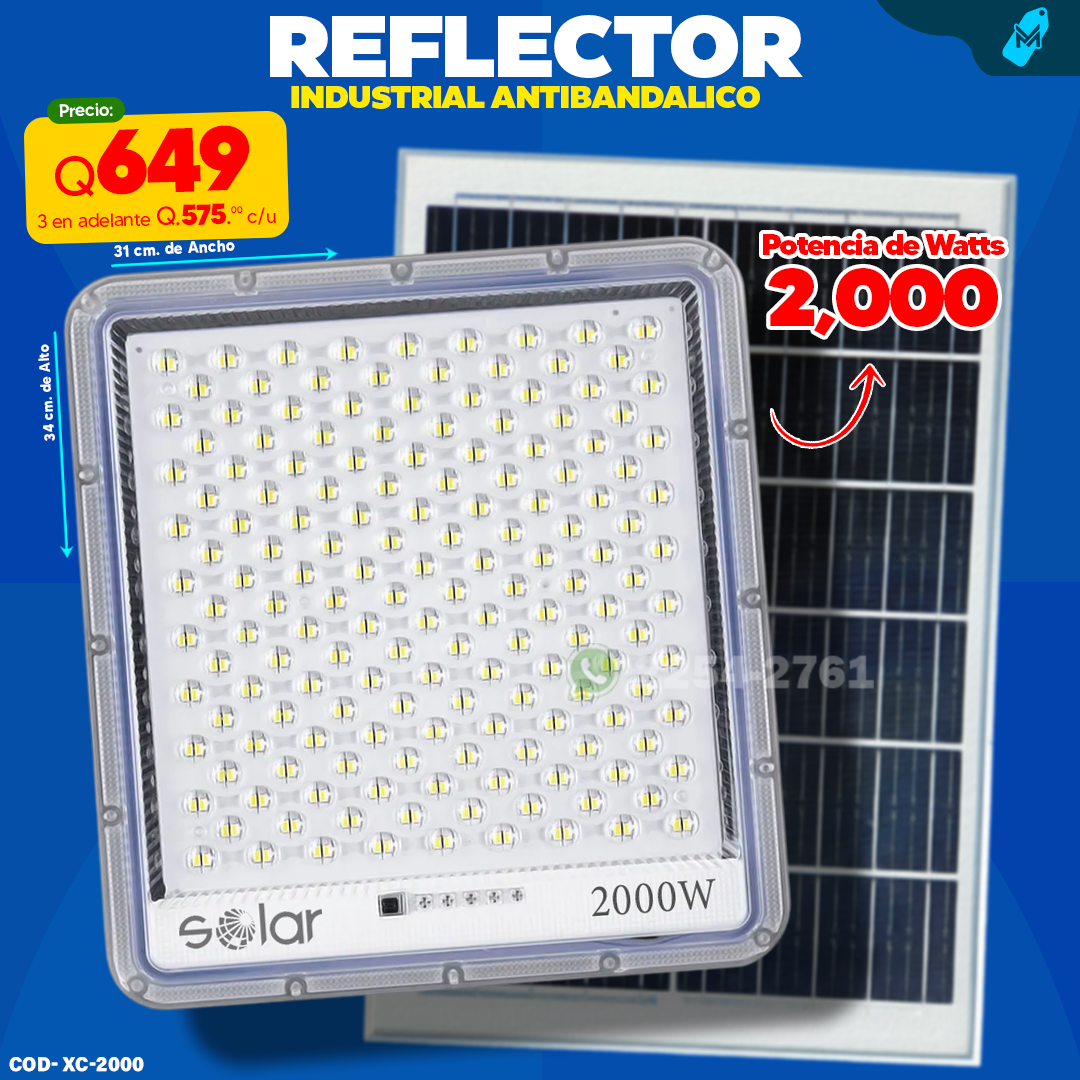 Reflecot Industrial Antibandalico 2000 watts