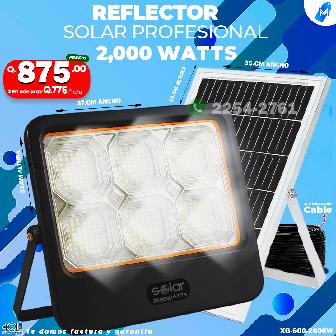 Reflector Solar de 250 -800 -1200 -1400 -1600-1800 -2000W ⚡