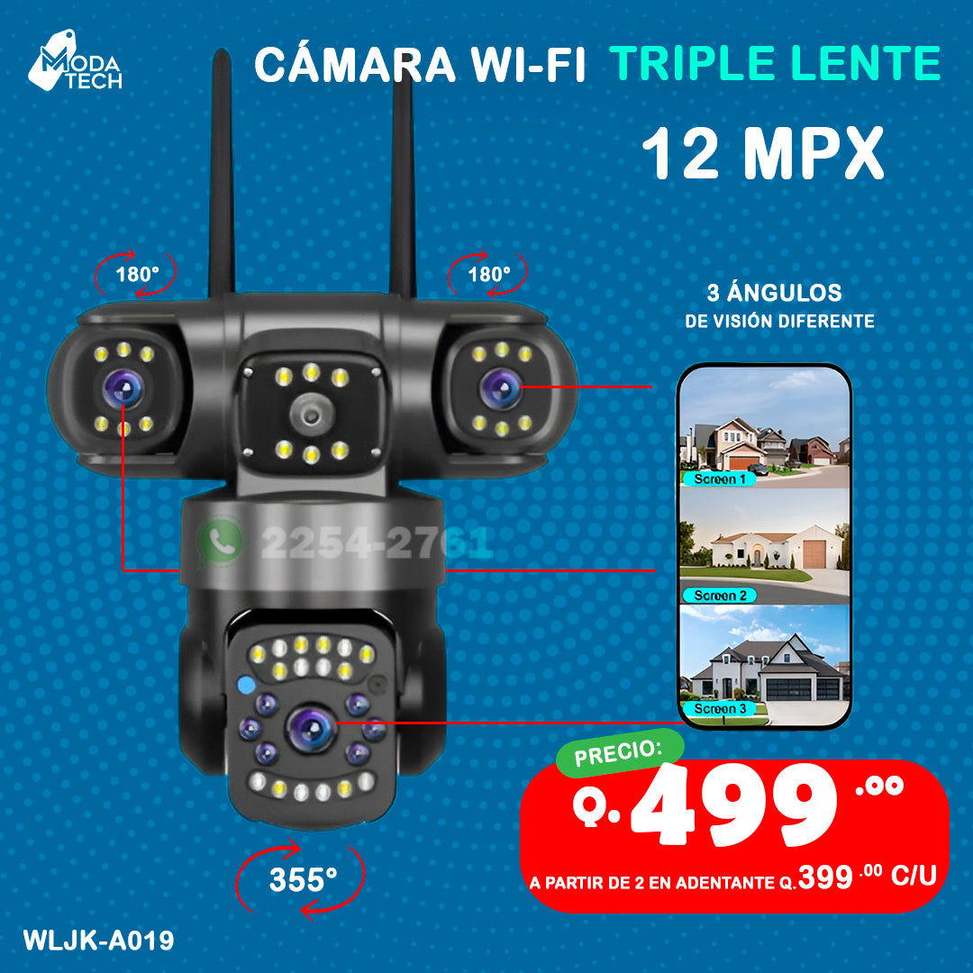 🔥Cámaras de Triple Lente de 12 Mega Pixeles🔥