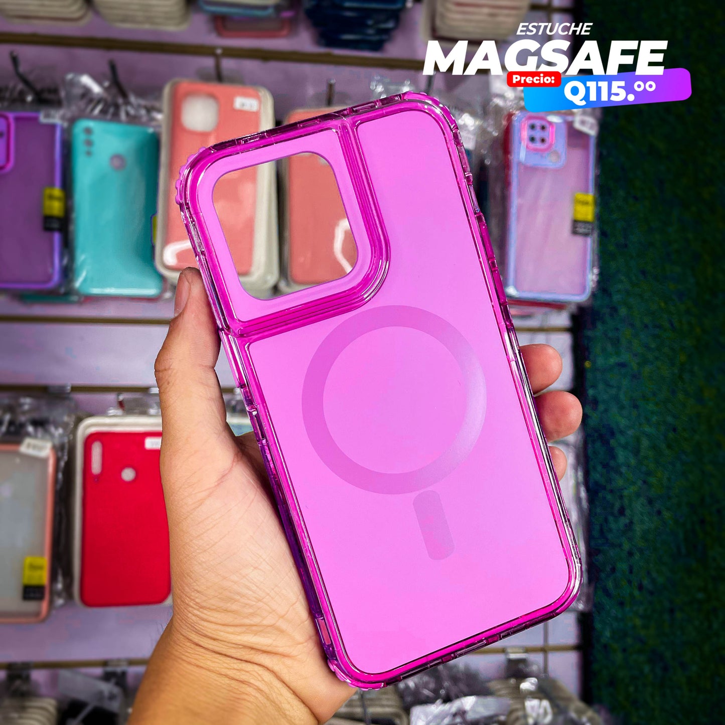 Case MagSafe iPhone Q115 Triple Borde