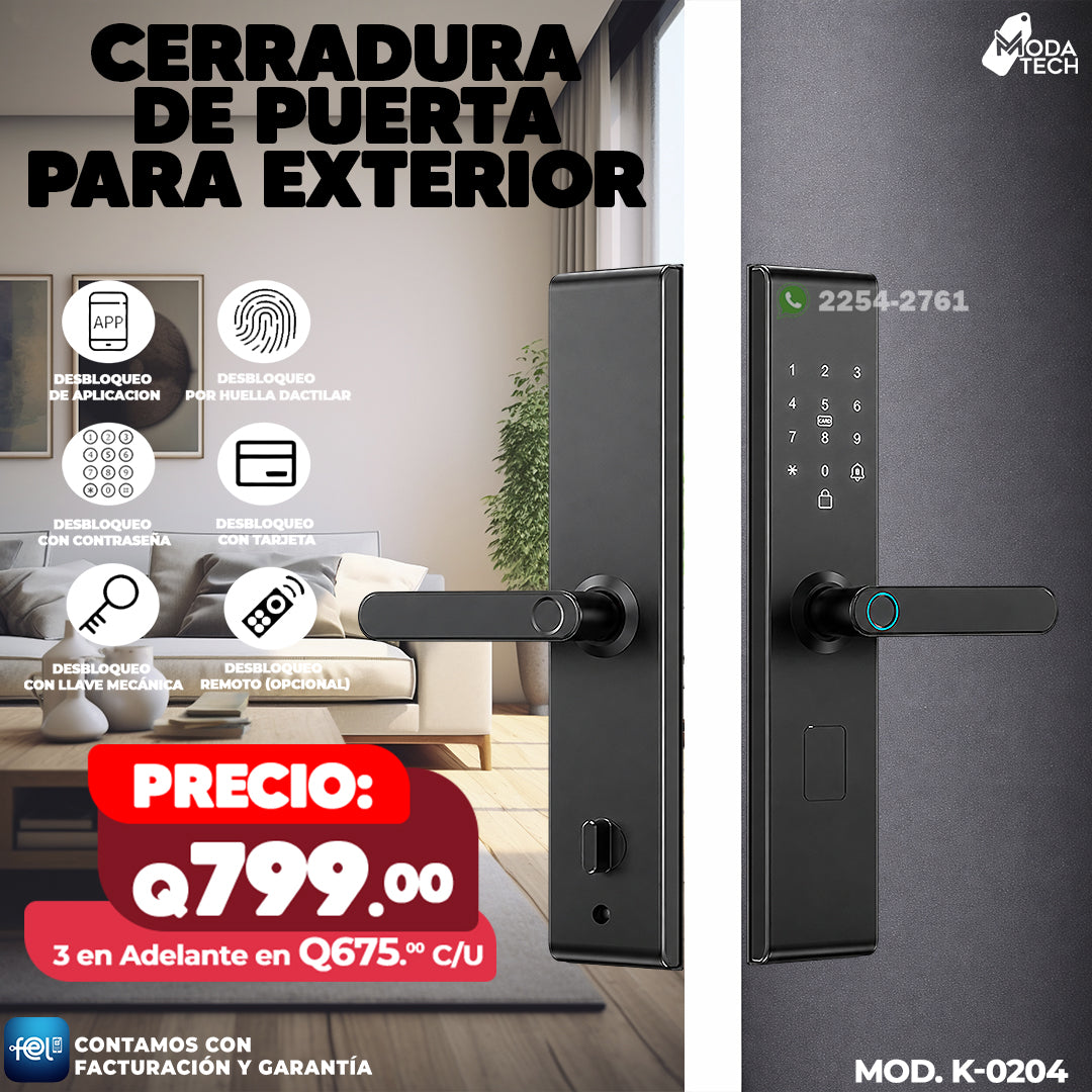 🔐 Cerradura Inteligente MOD. K-0204
