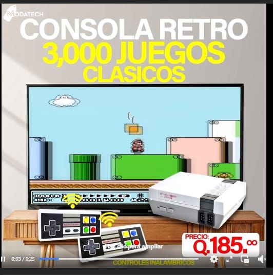 Consola Retro 620 y 3,000 juegos