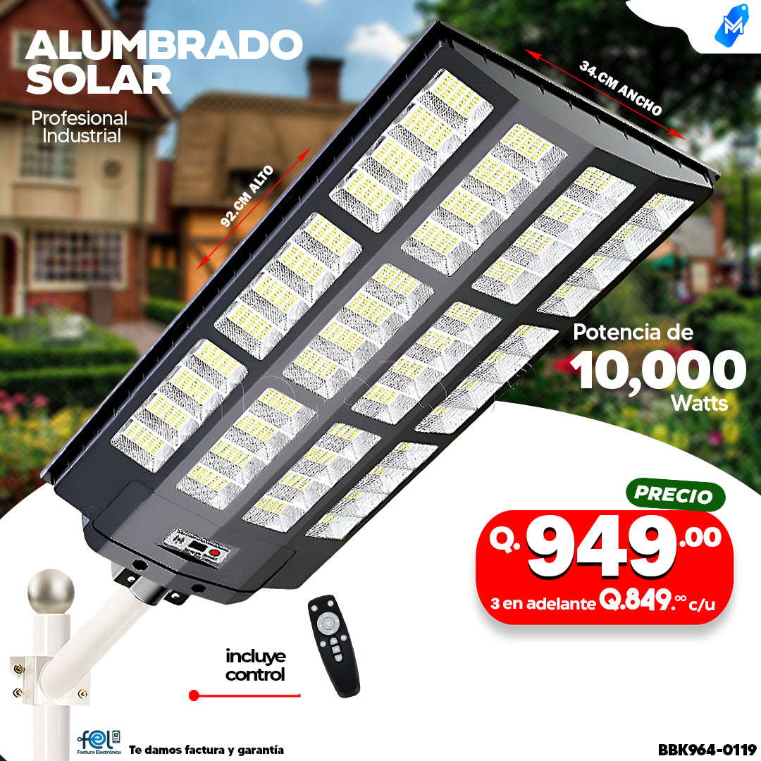 Alumbrado Solar de 10,000 Watts