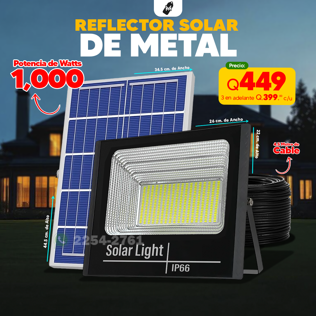 Reflectores Solares de Metal 1,000 watts