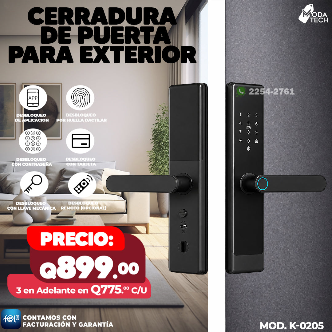 🔐 Cerradura Inteligente MOD. K-0205