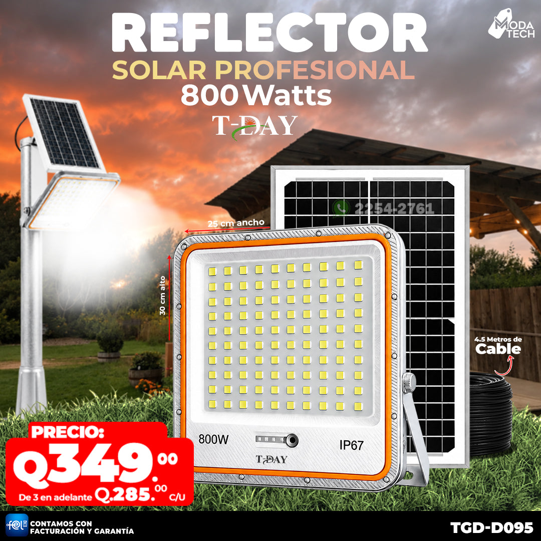 💡 Reflector Solar Profesional 800W ☀️🔋