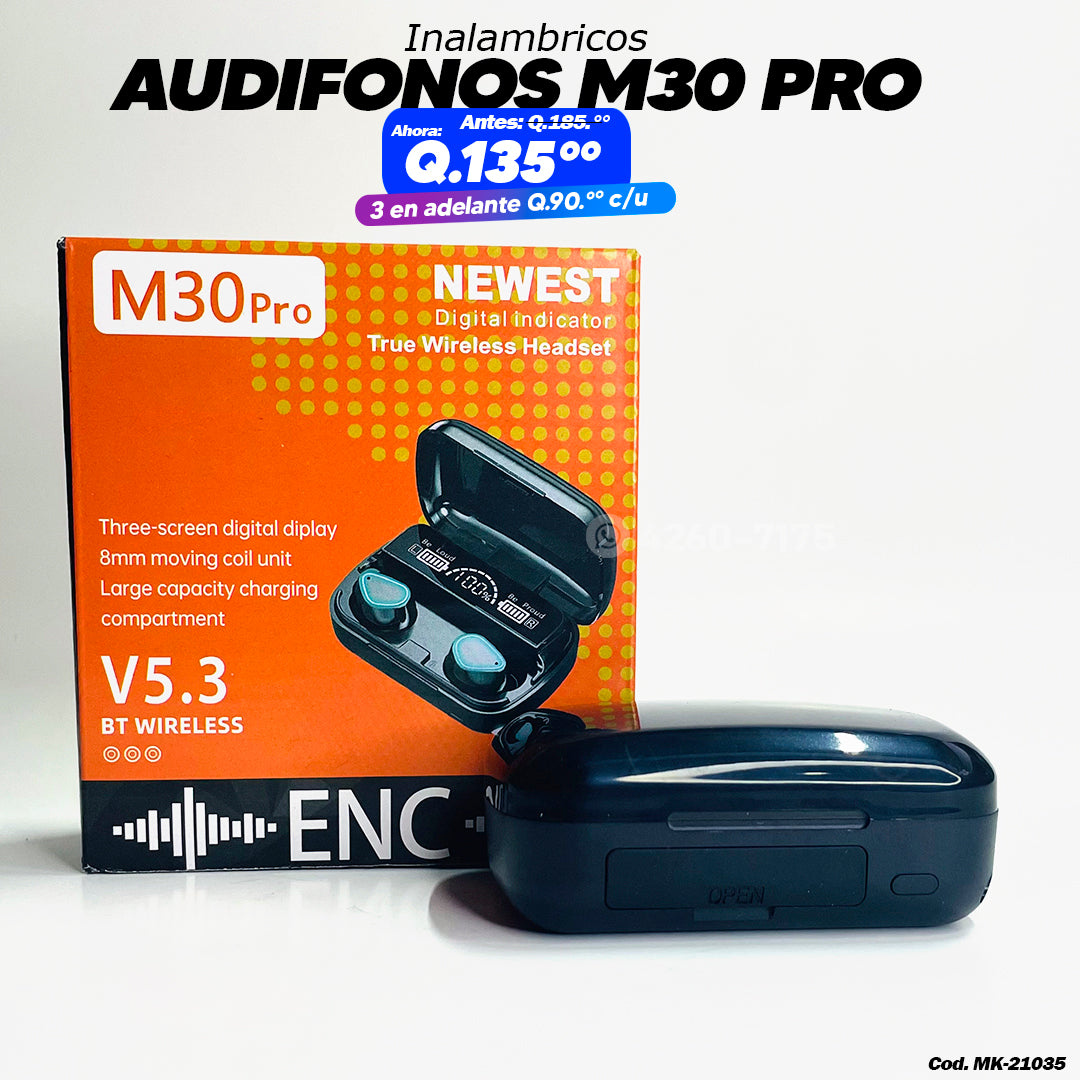 Audifonos M30 Pro