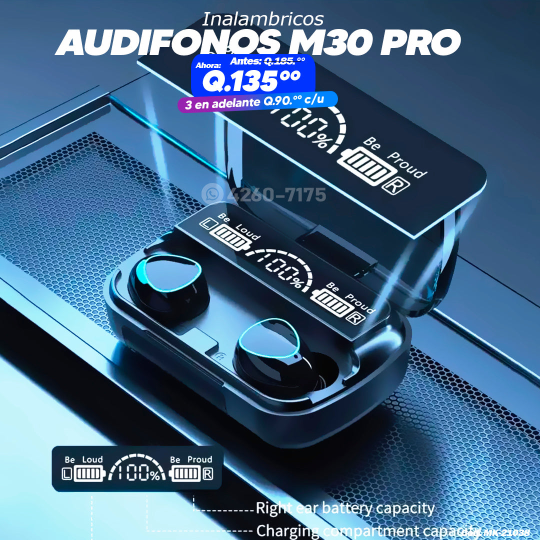 Audifonos M30 Pro