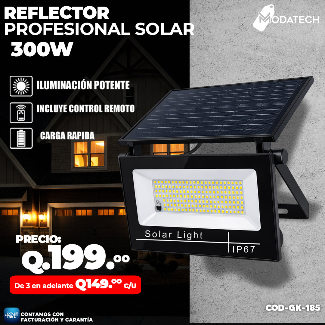 Reflector Solar Portatil - 300 watts ⛅