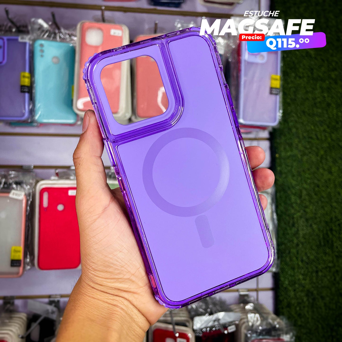 Case MagSafe iPhone Q115 Triple Borde