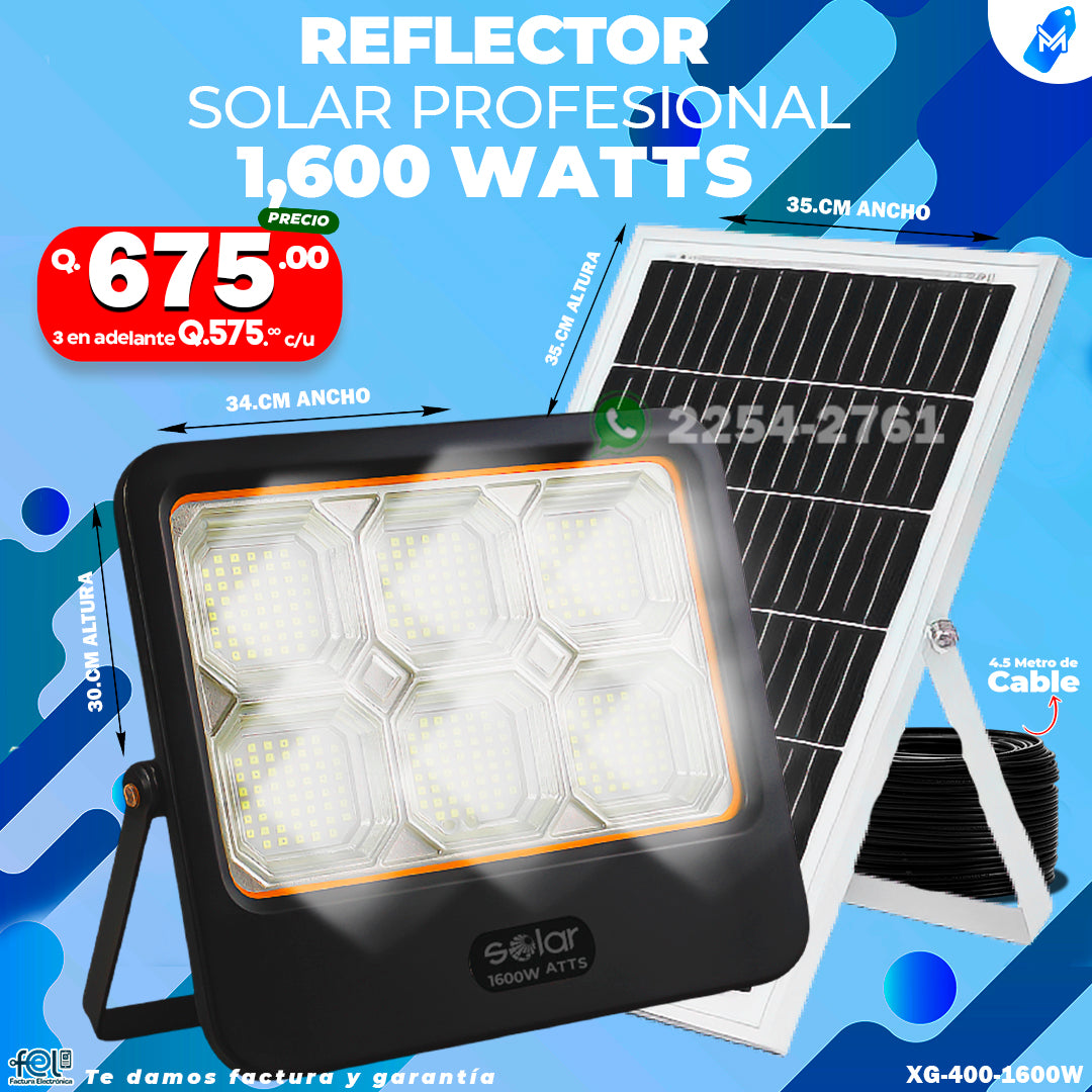 Reflector Solar de 1600W ⚡