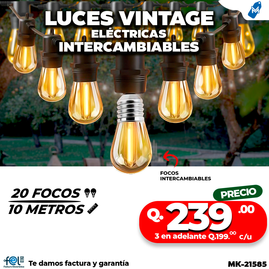 Focos Vintage Intercambiables
