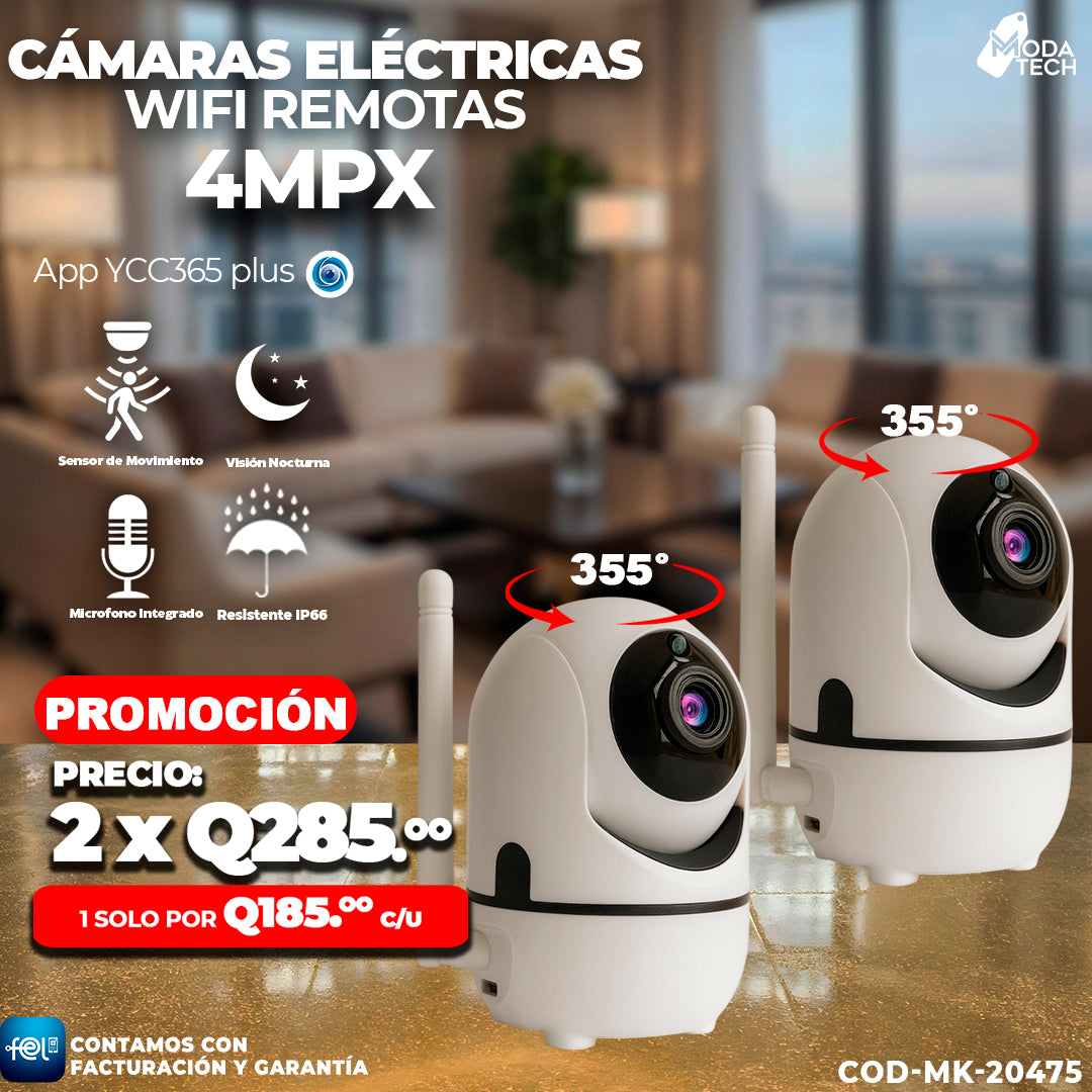 Cámaras Électricas Remotas Wifi 🤖🎥
