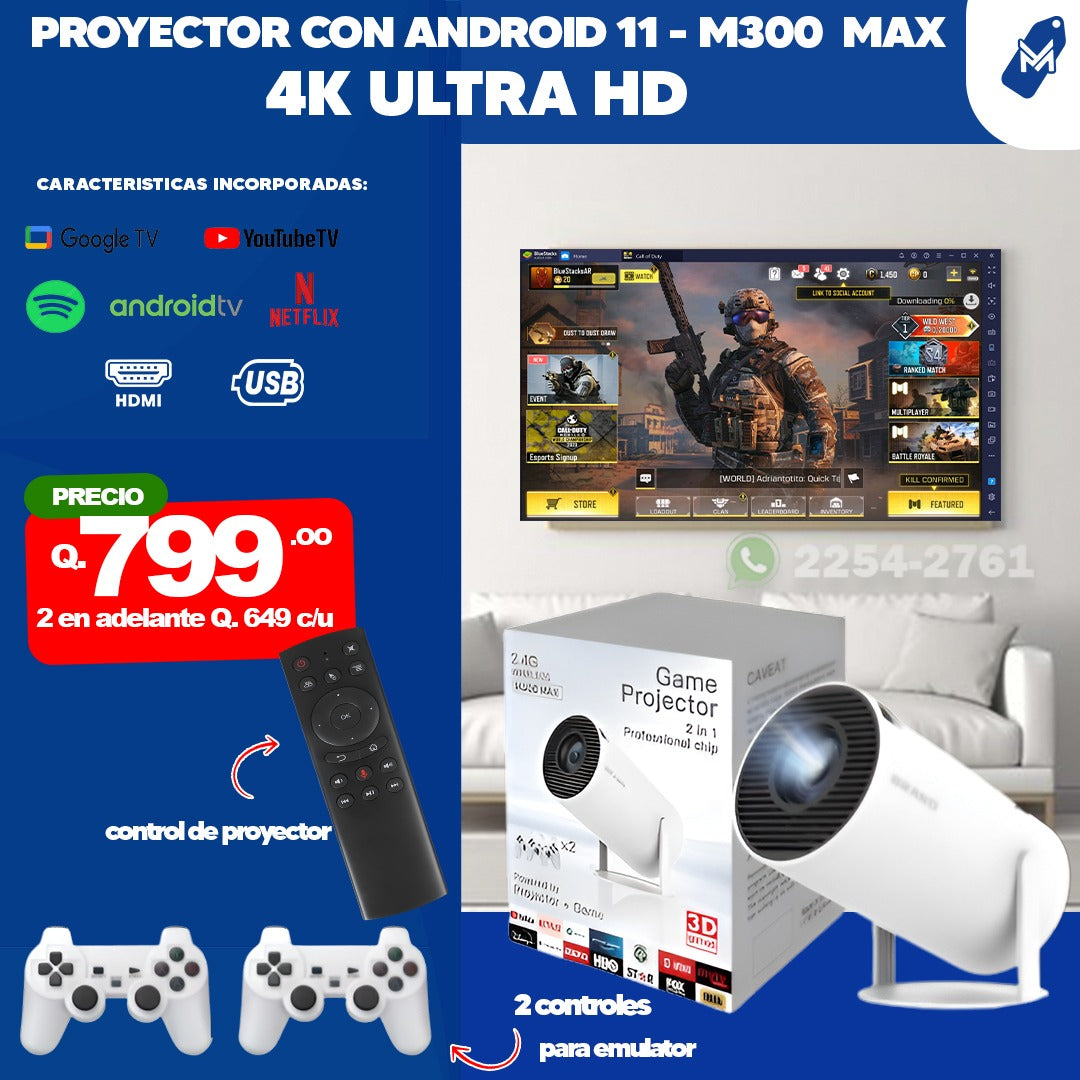 Proyector 4K Ultra HD M300 Max