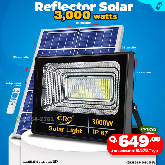 Reflectores solares de 3000 watts