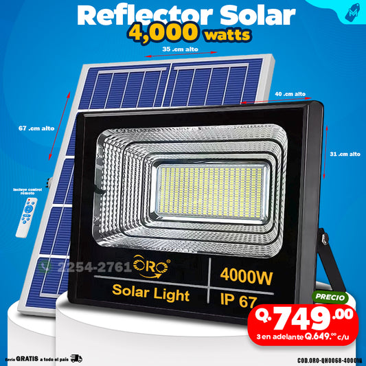 Reflectores solares de 4000 watts