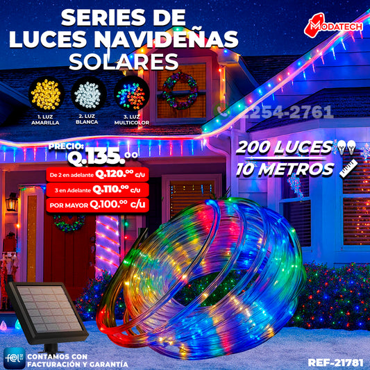 Luz Navideña Multicolor de 200 Luces/ 10 Metros 🎇✨