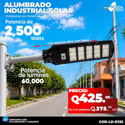 Alumbrado Solar Industrial de 2,500 Watts ☀️