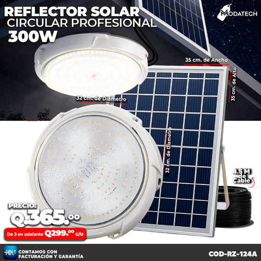 💡☀️ Reflector Solar Circular Profesional de 300W ☀️💡