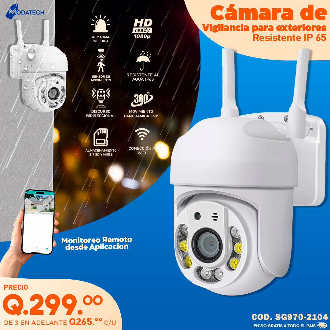 camara de vigilancia wifi para exteriores