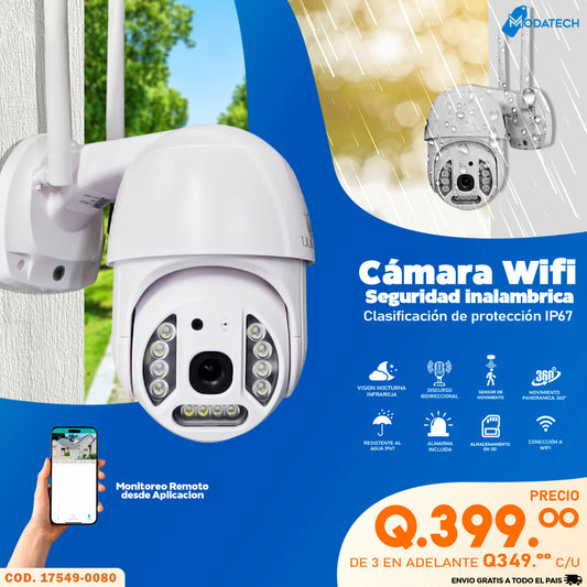 camara de vigilancia wifi para exteriores