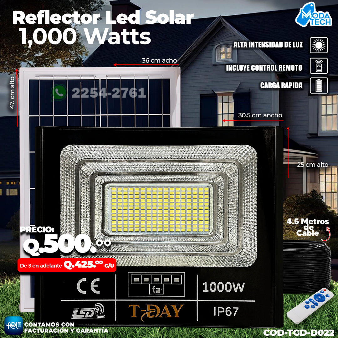 Reflector Profecional Led de 1,000 Watts