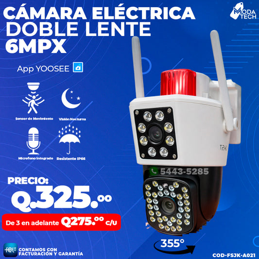 📷 Cámara Wifi Doble Lente 6MPX 📷