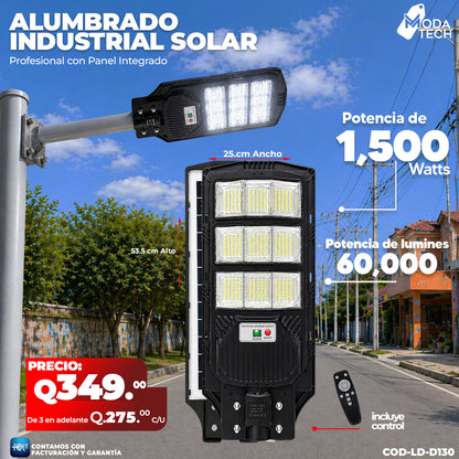 Alumbrado Solar Industrial de 1,500 Watts ☀️