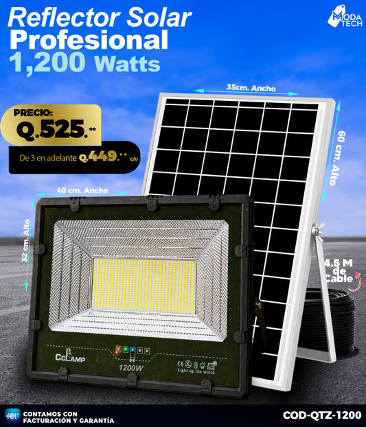 Reflector Solar de 1,200 Watts 🌙