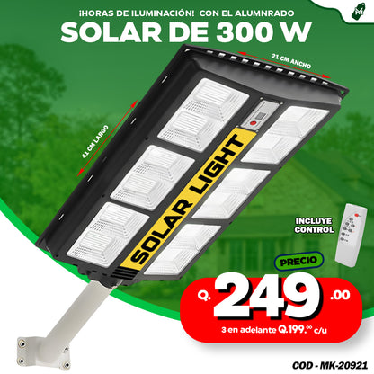 Alumbrados Solares de 200, 300 watts