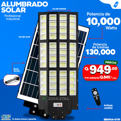 Alumbrado Solar Industrial -2,400 -4,000 -5,000- 6,000- 10,000 WATTS 💡🔆