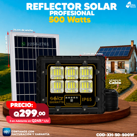 Reflector Solar de Vidrio de 500W 🔆🔆