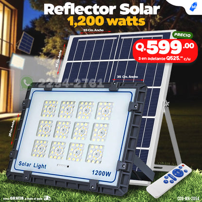 Reflectores Solares con Panel por aparte