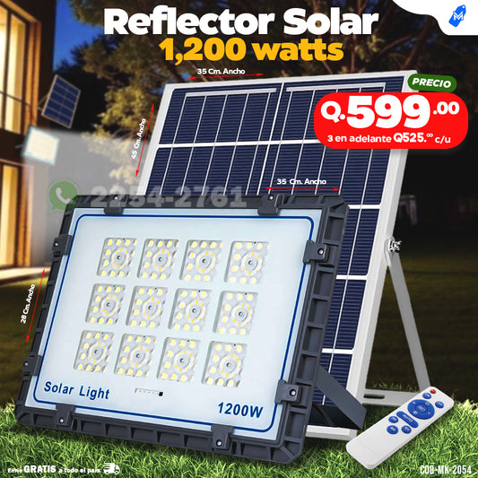 Reflector Solar con panel por aparte - 1,200 watts