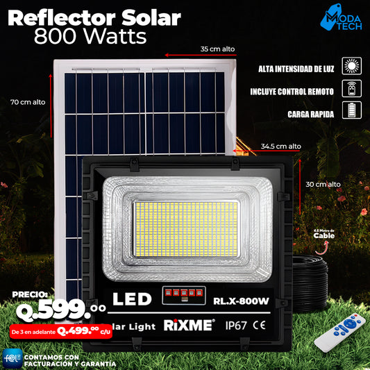 Reflector Profecional de Vidrio 800 watts 🌙.