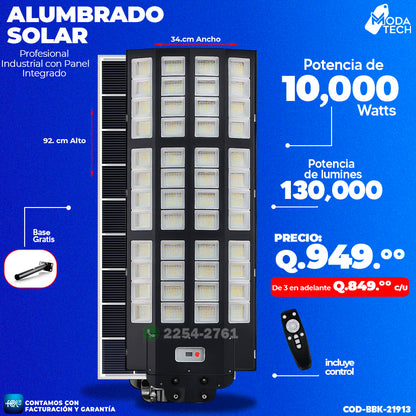 Alumbrado Solar de 10,000 Watts