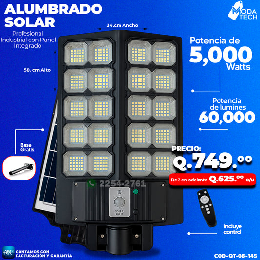 lumbrado Solar Industrial - 5,000 WATTS