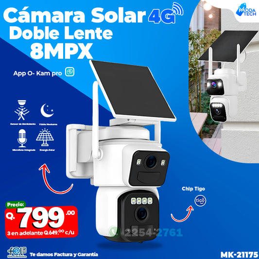 📹☀️ Cámara Solar 4G – 8MPX (Eficiente)