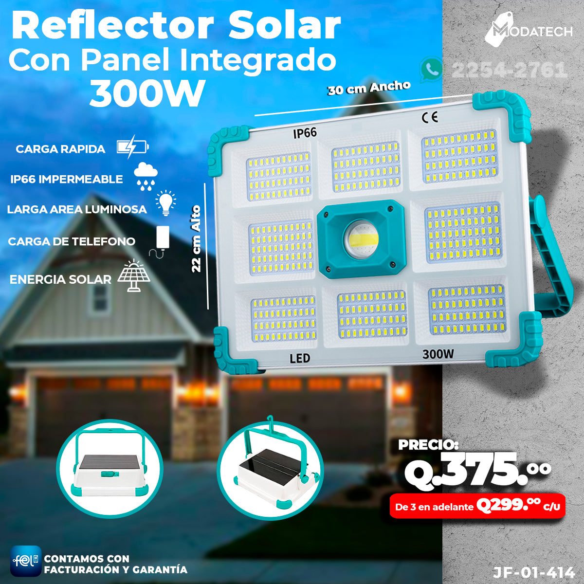 Reflector Solar - 300 watts
