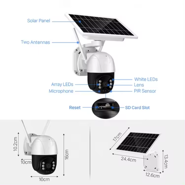 camara solar para exteriores