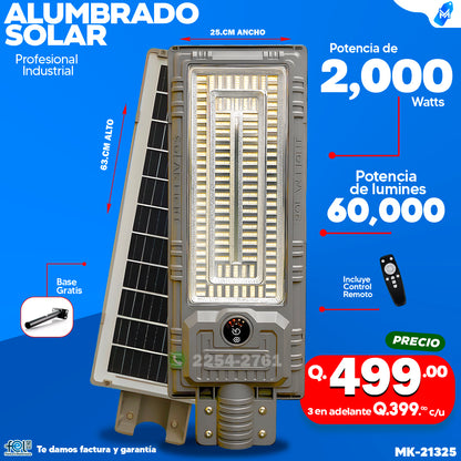 💡 Alumbrado Solar de 1,000 -2,000 -3,000 Watts ⚡💡