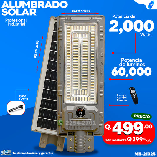 💡 Alumbrado Solar de 2,000 Watts ⚡💡