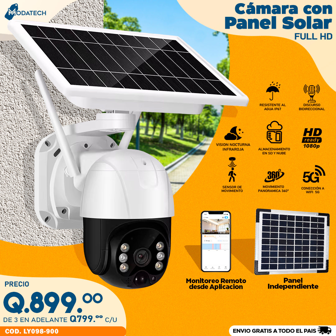 camara solares para exteriores