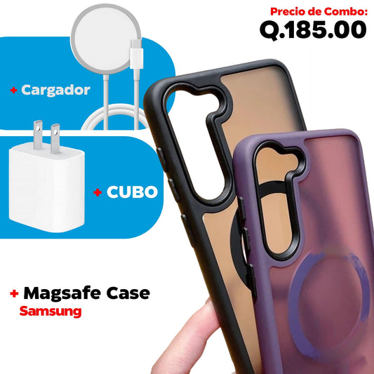 Combo Magsafe Samsung Case+Cable+Cubo