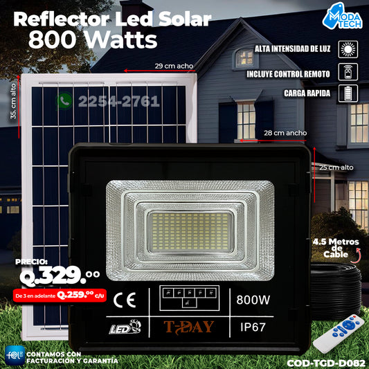 Reflector Profecional de Vidrio 800 watts 🌙