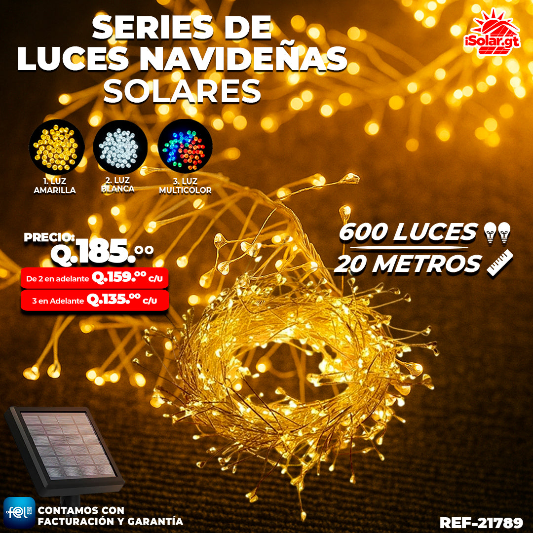 Luz Navideña Multicolor de 100 Luces/ 10 Metros 🎇✨