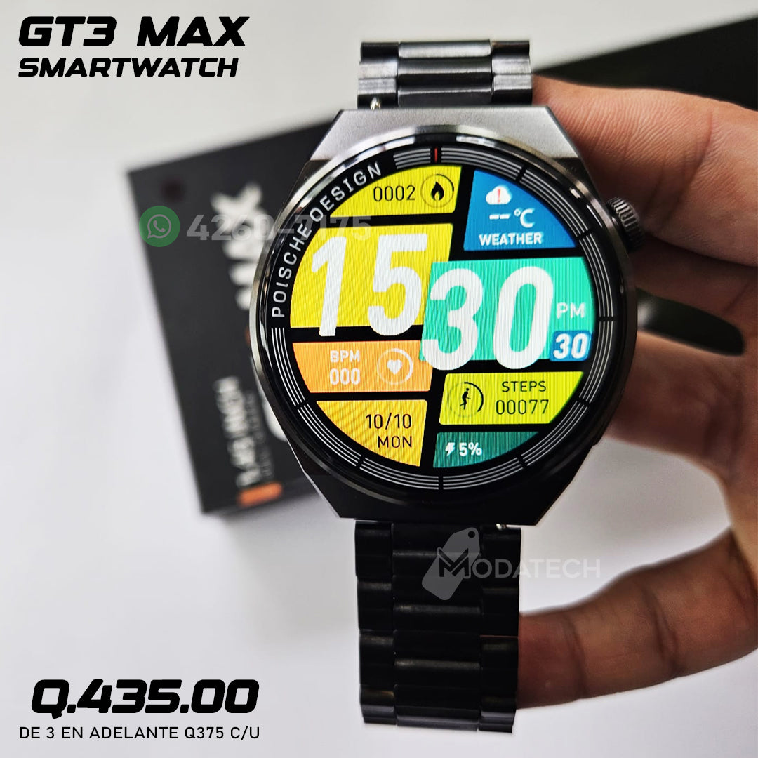 Smartwatch GT3 MAX Redondo 🔥