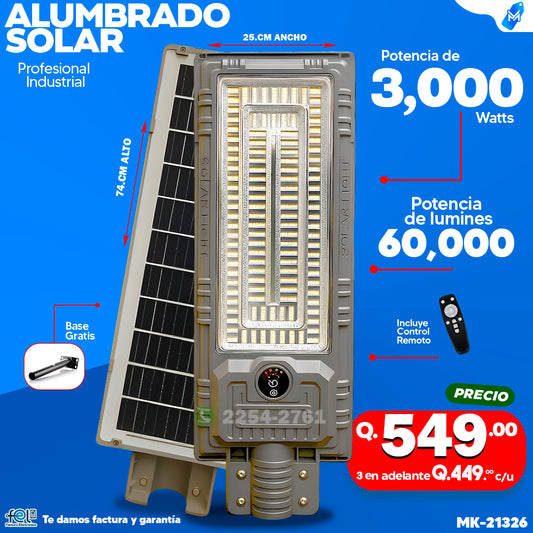 💡 Alumbrado Solar de 3,000 Watts ⚡💡